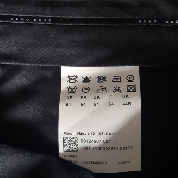Hugo Boss 2 Piece Black Suit Lanificio Cerruti Nobility SZ 40R - Picture 14 of 16